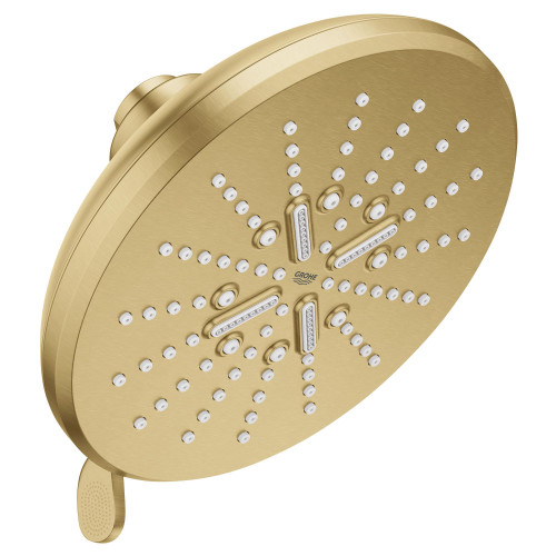 Grohe Rainshower 26789GN0 Shower Head, 6-1/2" - 3 Sprays, 1.75gpm in Grohe Brushed Cool Sunrise