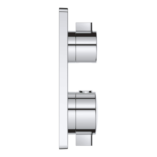 Grohe Grohtherm 24110000 Single Function 2-Handle Thermostatic Valve Trim in Grohe Chrome