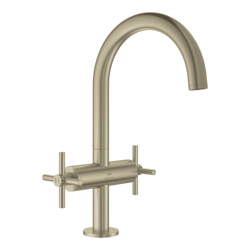 Grohe Atrio 21146EN0 Single Hole Two-Handle L-Size Bathroom Faucet 1.2 GPM in Grohe Brushed Nickel