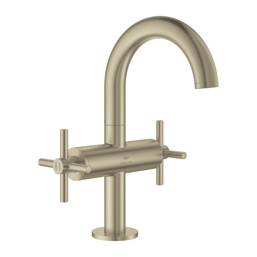 Grohe Atrio 21148EN0 Single Hole Two-Handle M-Size Bathroom Faucet 1.2 GPM in Grohe Brushed Nickel