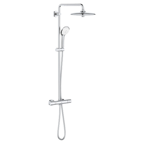 Grohe Euphoria 26128002 260 CoolTouch Thermostatic Shower System, 1.75 gpm in Grohe Chrome