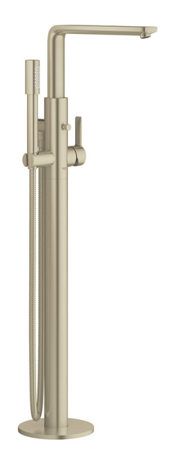 Grohe Lineare 23792EN1 Single-Handle Freestanding Tub Faucet with 1.75 GPM Hand Shower in Grohe Brushed Nickel