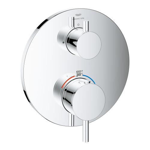 Grohe Atrio 24360000 Single Function 2-Handle Thermostatic Valve Trim in Grohe Chrome