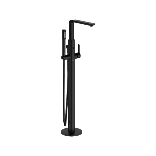 Grohe Lineare 237922431 Single-Handle Freestanding Tub Faucet With 1.75 Gpm Hand Shower In Matte Black
