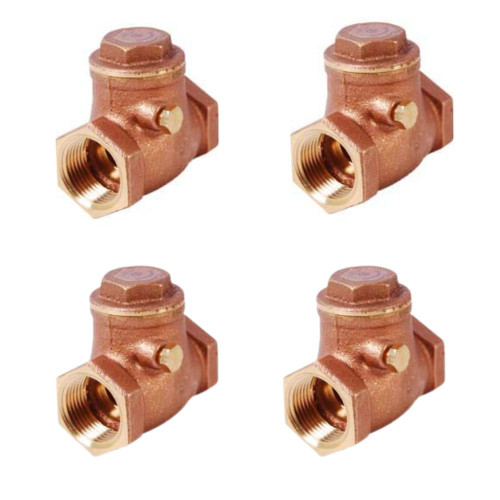 Legend Valve 105-104NL Swing Check Valve 3/4 Inch FNPT Brass - 4 Pack