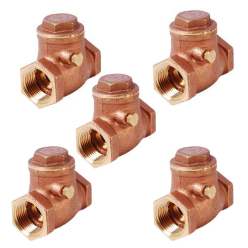 Legend Valve 105-104NL Swing Check Valve 3/4 Inch FNPT Brass - 5 Pack