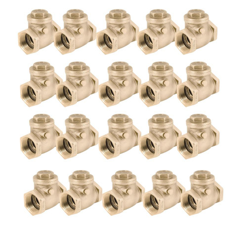 Legend Valve 105-105NL 1" T-451 No Lead Brass Swing Check Valve FNPT x FNPT - 20 Pack