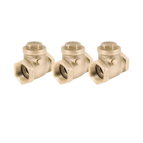 Legend Valve 105-105NL Swing Check Valve 1 Inch FNPT Brass - 3 Pack