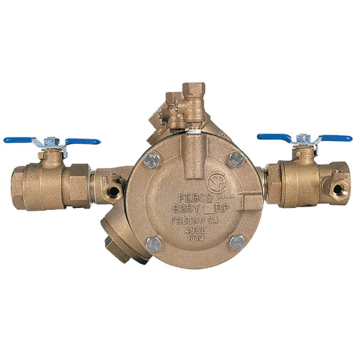 Watts LF825Y RPZ Backflow Preventer 1 Inch Lead Free Bronze