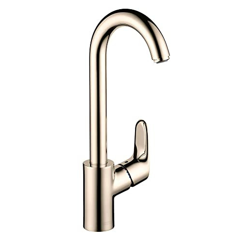 Hansgrohe 04507831 Focus Bar Faucet, 1.5 GPM in Polished Nickel
