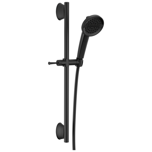 Delta Universal Showering 3-Setting Slide Bar Handshower in Matte Black Finish - 51386-BL