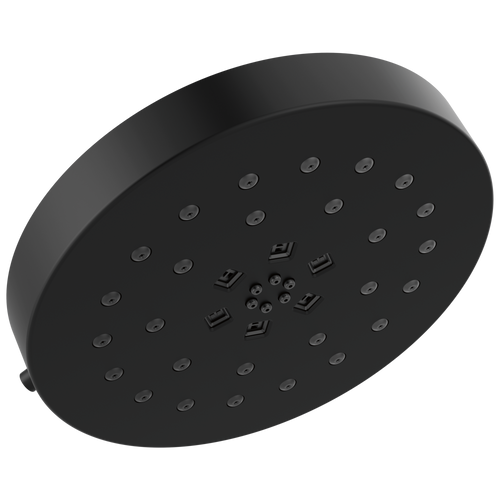 Delta Universal Showering H2OKinetic 4-Setting Modern Shower Head with UltraSoak in Matte Black Finish - 52488-BL