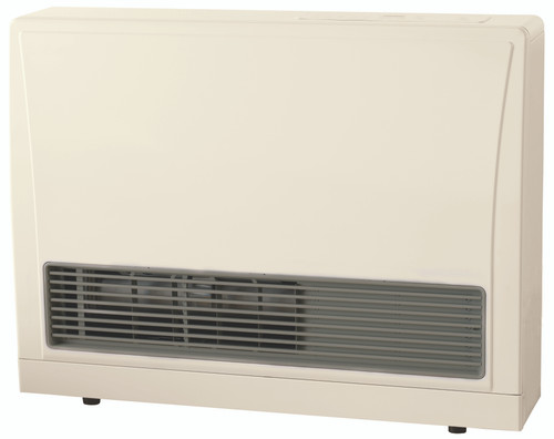 Rinnai EX DT Series 21,500 BTU Indoor Ductless Direct Vent Natural Gas Energy Saver Wall Furnace in White - EX22DTWN