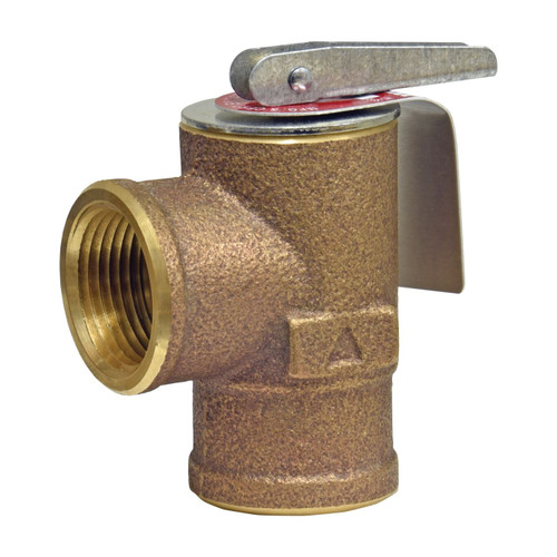 Watts 3/4" Bronze Boiler Pressure Relief Valve, Female Inlet, 30 psi - 0342691