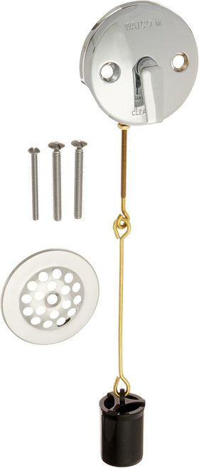 Watco Quick Adjust Trip Lever PVC Plastic Trim Linkage Drop for Tubs up to 16" in White - 38770-PVC-WH