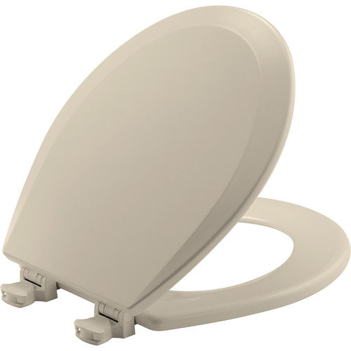 Bemis 500EC 146 Round Enameled Wood Toilet Seat in Almond with EasyClean Hinge Bemis 500EC 146 Round Enameled Wood Toilet Seat in Almond with EasyClean Hinge
