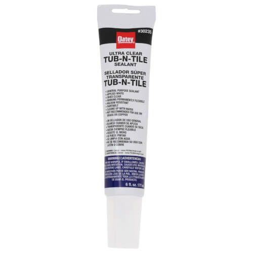 Oatey 6oz Tub-N-Tile Caulk Sealant in Clear - 30235 - 10 Pack