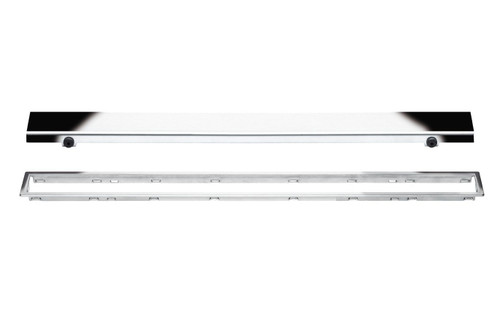 Schluter Systems KERDI-LINE 3/4" Solid Grate Assembly for Tile and Stone Coverings 20" Length in Chrome - KL1AR19EP50 Schluter Systems KERDI-LINE 3/4" Solid Grate Assembly for Tile and Stone Coverings 20" Length in Chrome - KL1AR19EP50