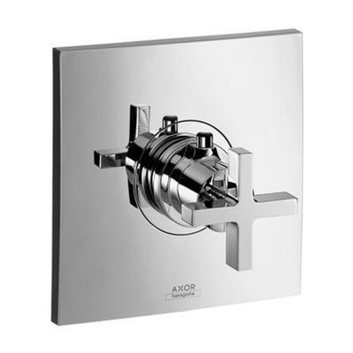AXOR 39716821 Citterio Thermostatic Trim w/Cross Handle Brushed Nickel