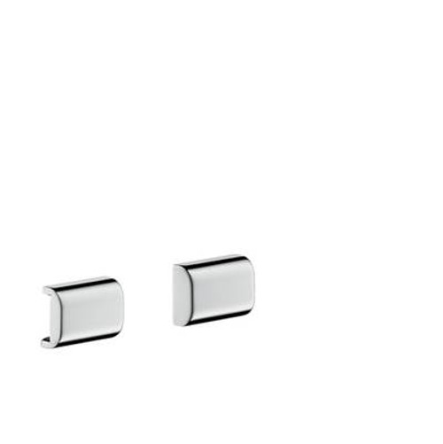 AXOR 42871820 Universal Back Cover for Rails, 2 pieces Brushed Nickel