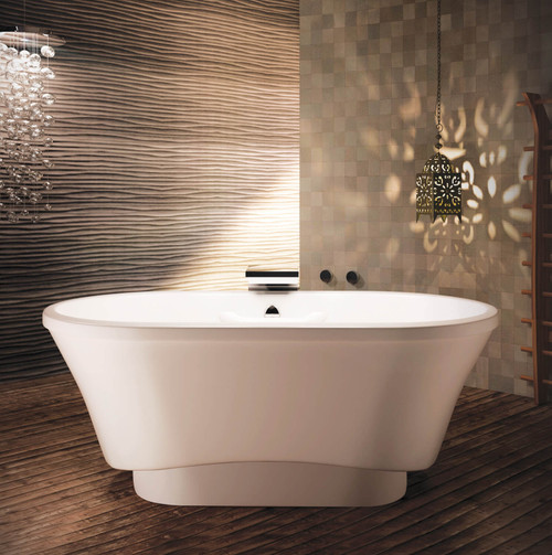 Bain Ultra Amma 7242 Oval Freestanding 65 Gallon 58 Jet Thermomassuer Bathtub with 2" Raised Deck 2 Raised Seats Heated Backrests Headrests 4 Armrests and 2 Grab Bars in Biscuit - BAMVOFP0T-02 Bain Ultra Amma 7242 Oval Freestanding 65 Gallon 58 Jet Thermomassuer Bathtub with 2" Raised Deck 2 Raised Seats Heated Backrests Headrests 4 Armrests and 2 Grab Bars in Biscuit - BAMVOFP0T-02