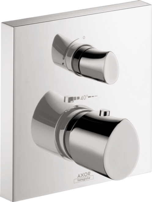 Closeout Open Box AXOR 12712001 Starck Organic Thermostatic Trim 5x5: Chrome Closeout Open Box AXOR 12712001 Starck Organic Thermostatic Trim 5x5: Chrome