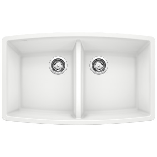 Blanco 440072 Performa Silgranit II Double Bowl - Metallic Gray Undermount Kitchen Sink