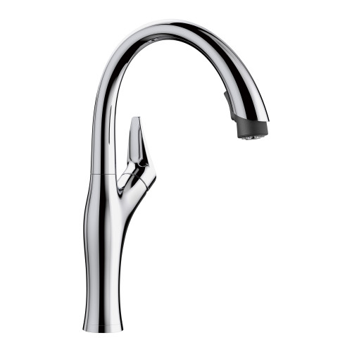 Blanco 442039 Artona Faucet with Pull-Down Spray Bar Faucet - Anthracite/Stainless Dual Finish