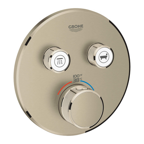 Grohe 29138000 GrohTherm?? SmartControl Triple Function Thermostatic Trim with Control Module Chrome