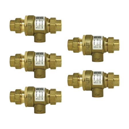 Watts 9D M3 Dual Check Valve 1/2 Inch Atmospheric Vent - 5 Pack