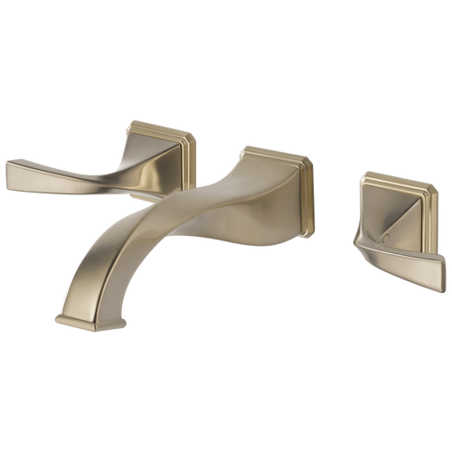 Brizo 5830LF-BN Virage Two Handle Wall-mount Lavatory Faucet Brushed Nickel 1.5gpm