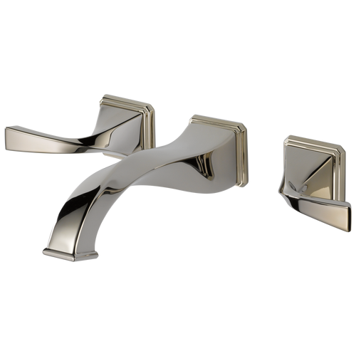 Brizo 5830LF-PN Virage Two Handle Wall-mount Lavatory Faucet Polished Nickel 1.5gpm