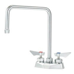 Krowne Diamond Series 4-in Center Deck Mount Faucet With 8-1/2-in Double Bend Spout, Includes Mounting Hardware - DX-302