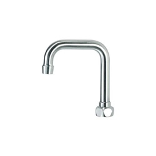 Krowne Diamond Series 4-1/2-in Double Bend Gooseneck Spout in Brushed Satin - DX-430