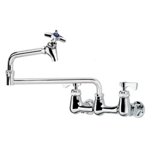 Krowne Royal Series Wall Mount Pot Filler Faucet With 8-in Centers And 18-in Jointed Spout - 16-252L