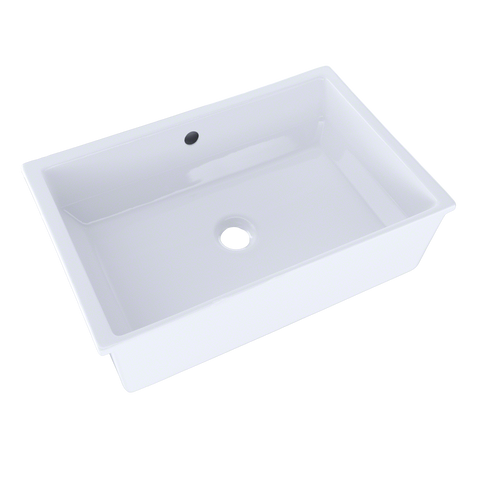 TOTO LT156#01 Vernica Design I Undermount Fireclay Bathroom Sink: Cotton White TOTO LT156#01 Vernica Design I Undermount Fireclay Bathroom Sink: Cotton White