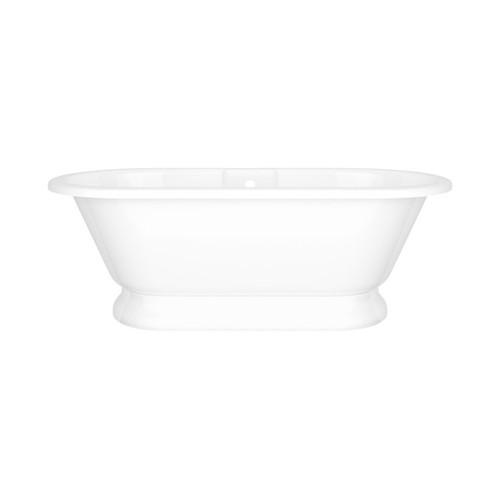 Rohl York 69" x 32" Freestanding Soaking Bathtub With Pedestal Base And Void in Standard White - YOR-N-SW-OF+YOR-B-SW-OF Rohl York 69" x 32" Freestanding Soaking Bathtub With Pedestal Base And Void in Standard White - YOR-N-SW-OF+YOR-B-SW-OF