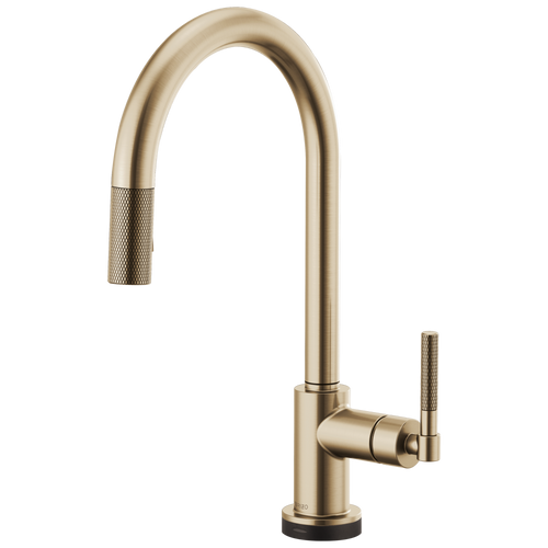 Brizo Litze 64043LF-PC SmartTouch Pull-Down Faucet with Arc Spout and Knurled Handle Chrome