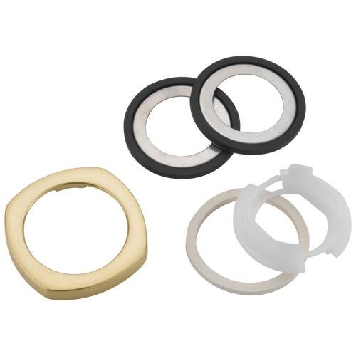 Delta Stryke Handle Escutcheon - Widespread Bath in Lumicoat Champagne Bronze - RP100369CZPR