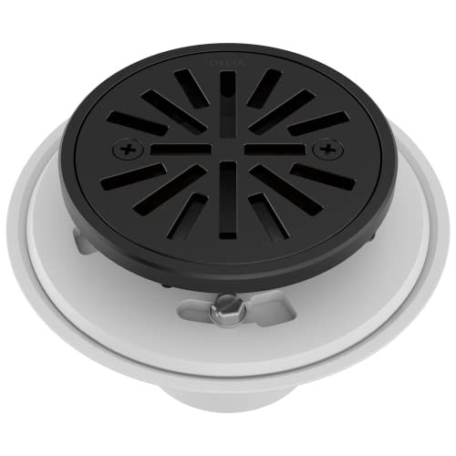 Delta Tile-In Round Shower Drain in Matte Black - DT061411-BL