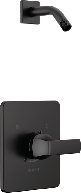 Delta Velum Monitor Series Shower Trim - Less Head in Matte Black - T14237-BLLHD