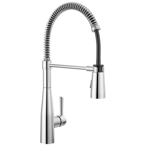 Delta Essa Essa Single-Handle Pull-Down Spring Kitchen Faucet in Chrome - 9613-DST