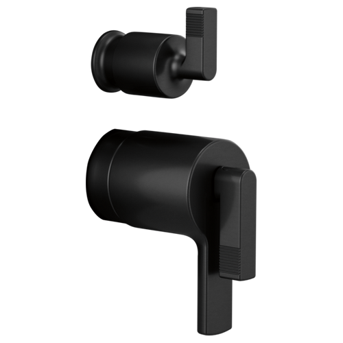 Brizo Kintsu Tempassure Thermostatic Integrated Diverter Trim Lever Handles in Matte Black - HL7506-BL
