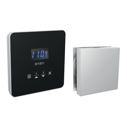 Brizo Square Steam Set in Lumicoat Chrome - 8CH-250L-PC-L