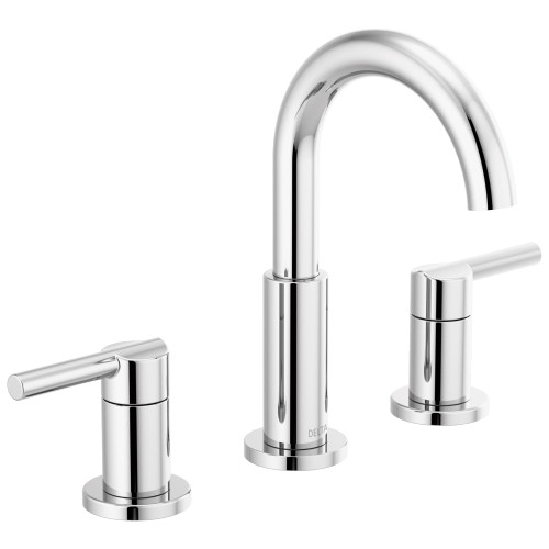 Delta Nicoli Two Handle Widespread Bathroom Faucet in Chrome - 35749LF