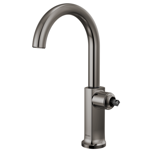 Brizo Kintsu Bar Faucet With Arc Spout - Less Handle in Lumicoat Black Onyx - 61006LF-BNXLHP-L Brizo Kintsu Bar Faucet With Arc Spout - Less Handle in Lumicoat Black Onyx - 61006LF-BNXLHP-L