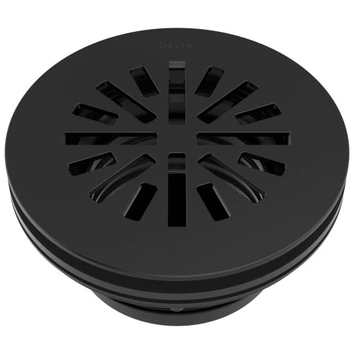 Delta Prefab Round Shower Drain in Matte Black - DT051411-BL