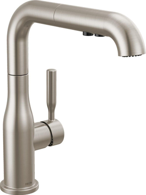 Delta Almari Almari Single Handle Pull-Out Kitchen Faucet in Stainless - 16943-SS-DST