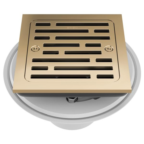 Brizo Tile-In Square Shower Drain in Polished Gold - BT062415-PG