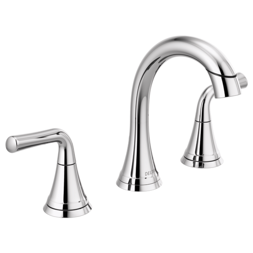 Delta Kayra Two Handle Widespread Pull-Down Bathroom Faucet in Chrome - 3533LF-PDMPU Delta Kayra Two Handle Widespread Pull-Down Bathroom Faucet in Chrome - 3533LF-PDMPU